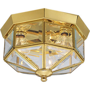 PP578810 Beveled Glass Ceiling Ceiling Mounted - Polished Brass PP578810 Beveled Glass Ceiling Ceiling Mounted - Polished Brass