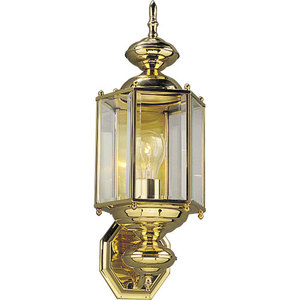 PP583010 BrassGuard Entrance Outdoor Wall Light - Polished Brass PP583010 BrassGuard Entrance Outdoor Wall Light - Polished Brass