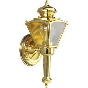 PP584510 BrassGuard Entrance Outdoor Wall Light - Polished Brass PP584510 BrassGuard Entrance Outdoor Wall Light - Polished Brass