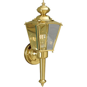 PP584610 BrassGuard Entrance Outdoor Wall Light - Polished Brass PP584610 BrassGuard Entrance Outdoor Wall Light - Polished Brass