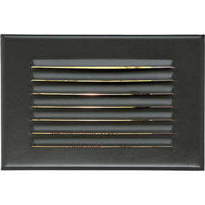 PP682031TG Step Light Louvered Hallway Step Light - Black PP682031TG Step Light Louvered Hallway Step Light - Black
