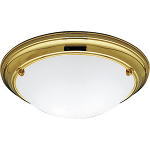 PP732410EBWB Eclipse Flush Mount Ceiling Light - Polished Brass PP732410EBWB Eclipse Flush Mount Ceiling Light - Polished Brass