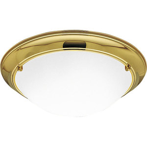 PP732510EBWB Eclipse Flush Mount Ceiling Light - Polished Brass PP732510EBWB Eclipse Flush Mount Ceiling Light - Polished Brass