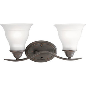 PP319120 Trinity 2 Bulb Bathroom Lighting - Antique Bronze PP319120 Trinity 2 Bulb Bathroom Lighting - Antique Bronze