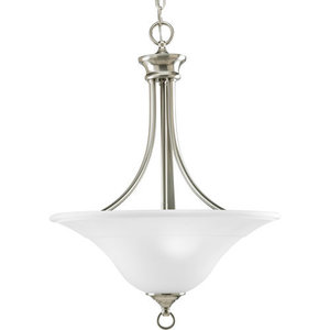 PP347409 Trinity Up Light Pendant Light - Brushed Nickel PP347409 Trinity Up Light Pendant Light - Brushed Nickel