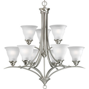 PP432909 Trinity Large Foyer Chandelier Chandelier - Brushed Nickel PP432909 Trinity Large Foyer Chandelier Chandelier - Brushed Nickel