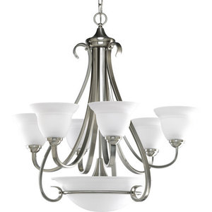 PP441709 Torino Mid Sized Chandelier Chandelier - Brushed Nickel PP441709 Torino Mid Sized Chandelier Chandelier - Brushed Nickel