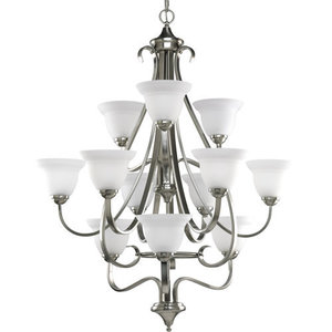 PP441909 Torino Large Foyer Chandelier Chandelier - Brushed Nickel PP441909 Torino Large Foyer Chandelier Chandelier - Brushed Nickel