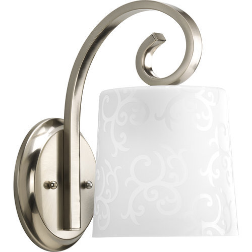 PP272309 Nicollette 1 Bulb Wall Sconce - Brushed Nickel PP272309 Nicollette 1 Bulb Wall Sconce - Brushed Nickel