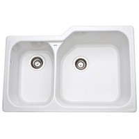 Double Bowl Kitchen Sink 33 x 22 x 10-3/4 Double Bowl Kitchen Sink 33 x 22 x 10-3/4