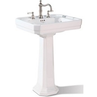 Pedestal Bathroom Sink 24-13/16 x 20-1/2 x 35-1/2 Pedestal Bathroom Sink 24-13/16 x 20-1/2 x 35-1/2