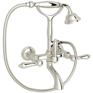 RA1401LMPN Country Bath Wall Mount Whirlpool Faucet Tub Faucet - Polished Nickel RA1401LMPN Country Bath Wall Mount Whirlpool Faucet Tub Faucet - Polished Nickel