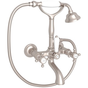 RA1401XMSTN Country Bath Wall Mount Whirlpool Faucet Tub Faucet - Satin Nickel RA1401XMSTN Country Bath Wall Mount Whirlpool Faucet Tub Faucet - Satin Nickel