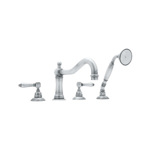 RA1404LMAPC Country Bath Deck Mount With Handshower Tub Faucet - Polished Chrome RA1404LMAPC Country Bath Deck Mount With Handshower Tub Faucet - Polished Chrome