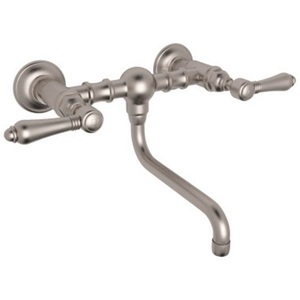 RA140544LMSTN2 Country Bath Wall Mount Bathroom Faucet Bathroom Faucet - Satin Nickel RA140544LMSTN2 Country Bath Wall Mount Bathroom Faucet Bathroom Faucet - Satin Nickel