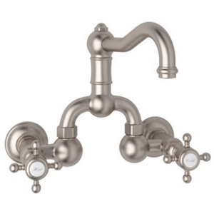 RA1418XMSTN2 Country Bath Wall Mount Bathroom Faucet Bathroom Faucet - Satin Nickel RA1418XMSTN2 Country Bath Wall Mount Bathroom Faucet Bathroom Faucet - Satin Nickel