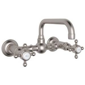 RA1423XMSTN2 Country Bath Wall Mount Bathroom Faucet Bathroom Faucet - Satin Nickel RA1423XMSTN2 Country Bath Wall Mount Bathroom Faucet Bathroom Faucet - Satin Nickel