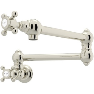 RA1451XMPN2 Country Kitchen Pot Filler Kitchen Faucet - Polished Nickel RA1451XMPN2 Country Kitchen Pot Filler Kitchen Faucet - Polished Nickel