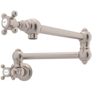 RA1451XMSTN2 Country Kitchen Pot Filler Kitchen Faucet - Satin Nickel RA1451XMSTN2 Country Kitchen Pot Filler Kitchen Faucet - Satin Nickel