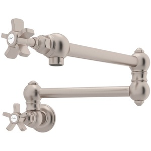 RA1451XSTN2 Country Kitchen Pot Filler Kitchen Faucet - Satin Nickel RA1451XSTN2 Country Kitchen Pot Filler Kitchen Faucet - Satin Nickel