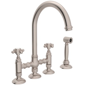 RA1461XMWSSTN2 Country Kitchen Two-Handle Kitchen Faucet - Satin Nickel RA1461XMWSSTN2 Country Kitchen Two-Handle Kitchen Faucet - Satin Nickel