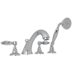 RA1804LCAPC Country Bath Deck Mount With Handshower Tub Faucet - Polished Chrome RA1804LCAPC Country Bath Deck Mount With Handshower Tub Faucet - Polished Chrome