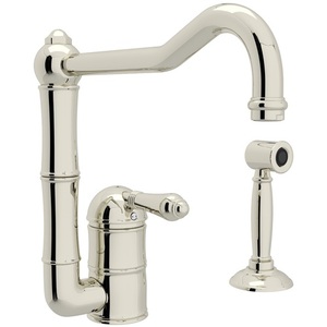RA3608LMWSPN2 Country Kitchen Single Handle Kitchen Faucet - Polished Nickel RA3608LMWSPN2 Country Kitchen Single Handle Kitchen Faucet - Polished Nickel