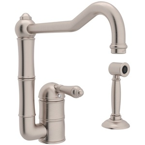 RA3608LMWSSTN2 Country Kitchen Single Handle Kitchen Faucet - Satin Nickel RA3608LMWSSTN2 Country Kitchen Single Handle Kitchen Faucet - Satin Nickel