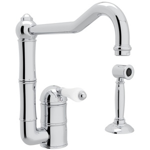 RA3608LPWSAPC2 Country Kitchen Single Handle Kitchen Faucet - Polished Chrome RA3608LPWSAPC2 Country Kitchen Single Handle Kitchen Faucet - Polished Chrome