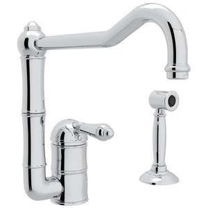 RA360811LMWSAPC2 Country Kitchen Single Handle Kitchen Faucet - Polished Chrome RA360811LMWSAPC2 Country Kitchen Single Handle Kitchen Faucet - Polished Chrome