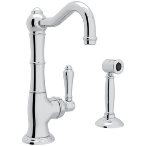 RA3650LMWSAPC2 Country Kitchen Single Handle Kitchen Faucet - Polished Chrome RA3650LMWSAPC2 Country Kitchen Single Handle Kitchen Faucet - Polished Chrome