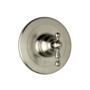RAC100LMSTN Cisal Classic Bath Non-Thermostatic Valve Trim Trim Kit - Satin Nickel RAC100LMSTN Cisal Classic Bath Non-Thermostatic Valve Trim Trim Kit - Satin Nickel