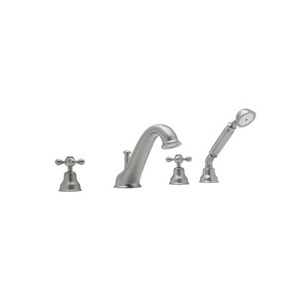 RAC26LPAPC Cisal Classic Bath Deck Mount With Handshower Tub Faucet - Polished Chrome RAC26LPAPC Cisal Classic Bath Deck Mount With Handshower Tub Faucet - Polished Chrome
