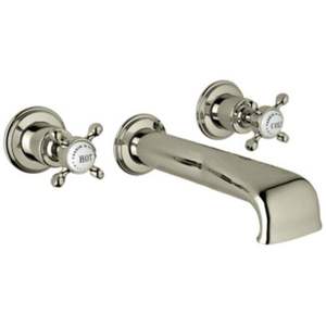 RU3581XSTN Perrin & Rowe Wall Mount Whirlpool Faucet Tub Faucet - Satin Nickel RU3581XSTN Perrin & Rowe Wall Mount Whirlpool Faucet Tub Faucet - Satin Nickel
