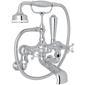 RU3007X1APC Perrin & Rowe Wall Mount Whirlpool Faucet Tub Faucet - Polished Chrome RU3007X1APC Perrin & Rowe Wall Mount Whirlpool Faucet Tub Faucet - Polished Chrome