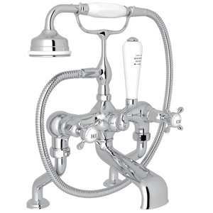 RU3501X1APC Perrin & Rowe Deck Mount With Handshower Tub Faucet - Polished Chrome RU3501X1APC Perrin & Rowe Deck Mount With Handshower Tub Faucet - Polished Chrome