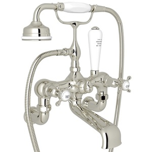 RU3511X1PN Perrin & Rowe Wall Mount Whirlpool Faucet Tub Faucet - Polished Nickel RU3511X1PN Perrin & Rowe Wall Mount Whirlpool Faucet Tub Faucet - Polished Nickel