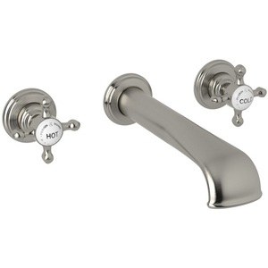 RU3561XSTN2 Perrin & Rowe Wall Mount Bathroom Faucet Bathroom Faucet - Satin Nickel RU3561XSTN2 Perrin & Rowe Wall Mount Bathroom Faucet Bathroom Faucet - Satin Nickel