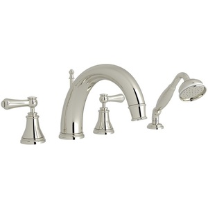 RU3648LSPPN Perrin & Rowe Deck Mount With Handshower Tub Faucet - Polished Nickel RU3648LSPPN Perrin & Rowe Deck Mount With Handshower Tub Faucet - Polished Nickel