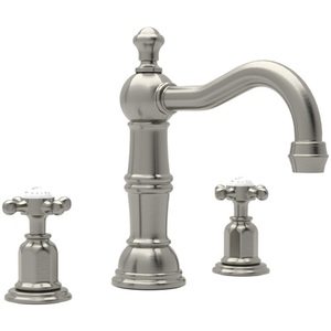 RU3721XSTN2 Perrin & Rowe 8'' Widespread Bathroom Faucet - Satin Nickel RU3721XSTN2 Perrin & Rowe 8'' Widespread Bathroom Faucet - Satin Nickel