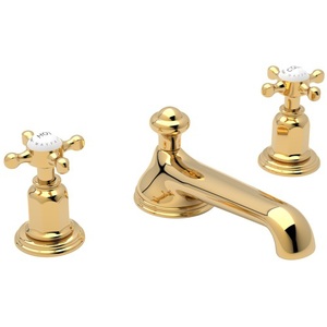 RU3731XIB2 Perrin & Rowe 8'' Widespread Bathroom Faucet - Inca Brass RU3731XIB2 Perrin & Rowe 8'' Widespread Bathroom Faucet - Inca Brass