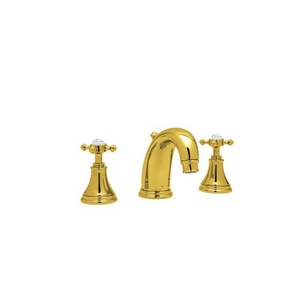 RU3742XIB2 Perrin & Rowe 8'' Widespread Bathroom Faucet - Inca Brass RU3742XIB2 Perrin & Rowe 8'' Widespread Bathroom Faucet - Inca Brass