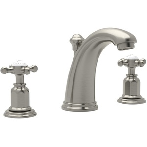 RU3761XSTN2 Perrin & Rowe 8'' Widespread Bathroom Faucet - Satin Nickel RU3761XSTN2 Perrin & Rowe 8'' Widespread Bathroom Faucet - Satin Nickel
