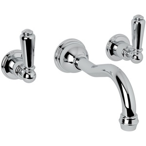 RU3790LAPC2 Perrin & Rowe Wall Mount Bathroom Faucet Bathroom Faucet - Polished Chrome RU3790LAPC2 Perrin & Rowe Wall Mount Bathroom Faucet Bathroom Faucet - Polished Chrome