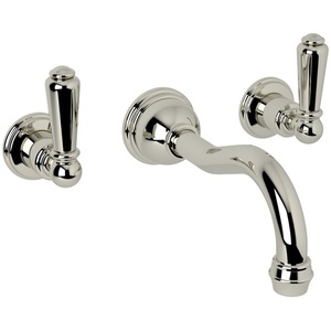 RU3790LPN2 Perrin & Rowe Wall Mount Bathroom Faucet Bathroom Faucet - Polished Nickel RU3790LPN2 Perrin & Rowe Wall Mount Bathroom Faucet Bathroom Faucet - Polished Nickel