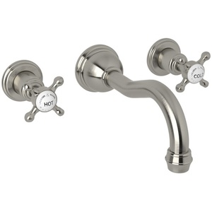 RU3791XSTN2 Perrin & Rowe Wall Mount Bathroom Faucet Bathroom Faucet - Satin Nickel RU3791XSTN2 Perrin & Rowe Wall Mount Bathroom Faucet Bathroom Faucet - Satin Nickel