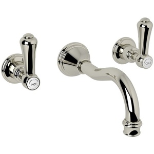 RU3793LSPPN2 Georgian Era Wall Mount Bathroom Faucet Bathroom Faucet - Polished Nickel RU3793LSPPN2 Georgian Era Wall Mount Bathroom Faucet Bathroom Faucet - Polished Nickel