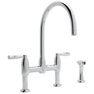 RU4273LSAPC2 Perrin & Rowe Two-Handle Kitchen Faucet - Polished Chrome RU4273LSAPC2 Perrin & Rowe Two-Handle Kitchen Faucet - Polished Chrome