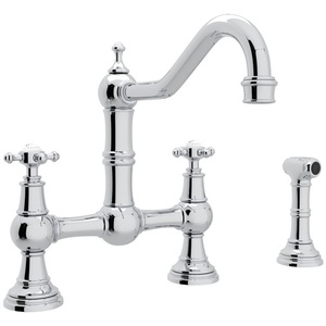 RU4755XAPC2 Perrin & Rowe Two-Handle Kitchen Faucet - Polished Chrome RU4755XAPC2 Perrin & Rowe Two-Handle Kitchen Faucet - Polished Chrome