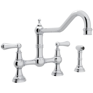 RU4764LAPC2 Perrin & Rowe Two-Handle Kitchen Faucet - Polished Chrome RU4764LAPC2 Perrin & Rowe Two-Handle Kitchen Faucet - Polished Chrome